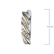 Серьги из белого золота с бриллиантами э4801сг07200358 ЭПЛ Даймонд э4801сг0