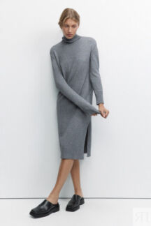 Платье-свитер KnitMidiDress вязаное с разрезом befree