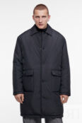 Куртка-пальто длинная утепленная с отложным воротником befree