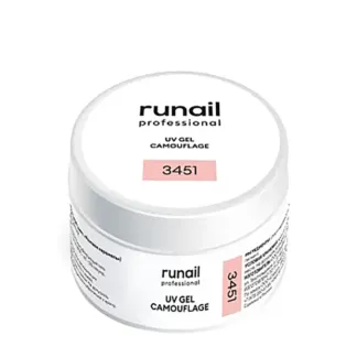 RUNAIL УФ-гель камуфлирующий, розовая карамель 15 г RUNAIL