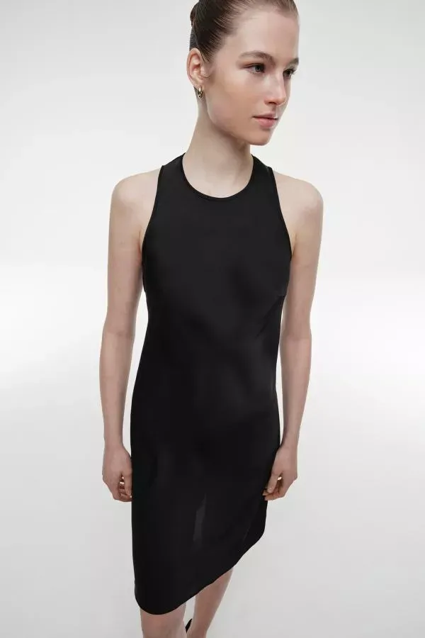 Платье мини черное без рукавов YouStore