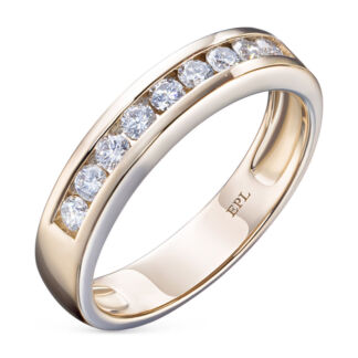 Кольцо из красного золота с бриллиантами э0201кц05102300 ЭПЛ Даймонд э0201к