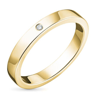 Кольцо из желтого золота с бриллиантом э0301кц08110300 ЭПЛ Даймонд э0301кц0