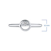 Кольцо из серебра с бриллиантом э0601кц02210503 ЭПЛ Даймонд э0601кц02210503 7000002211353 фото 3