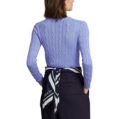 Пуловер Julianna из витого трикотажа с круглым вырезом и длинными рукавами