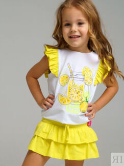 Комплект для девочки: футболка, юбка-шорты PlayToday Kids