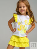 Комплект для девочки: футболка, юбка-шорты PlayToday Kids