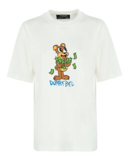 Хлопковая футболка Dom Rebel CASH белый+принт xl