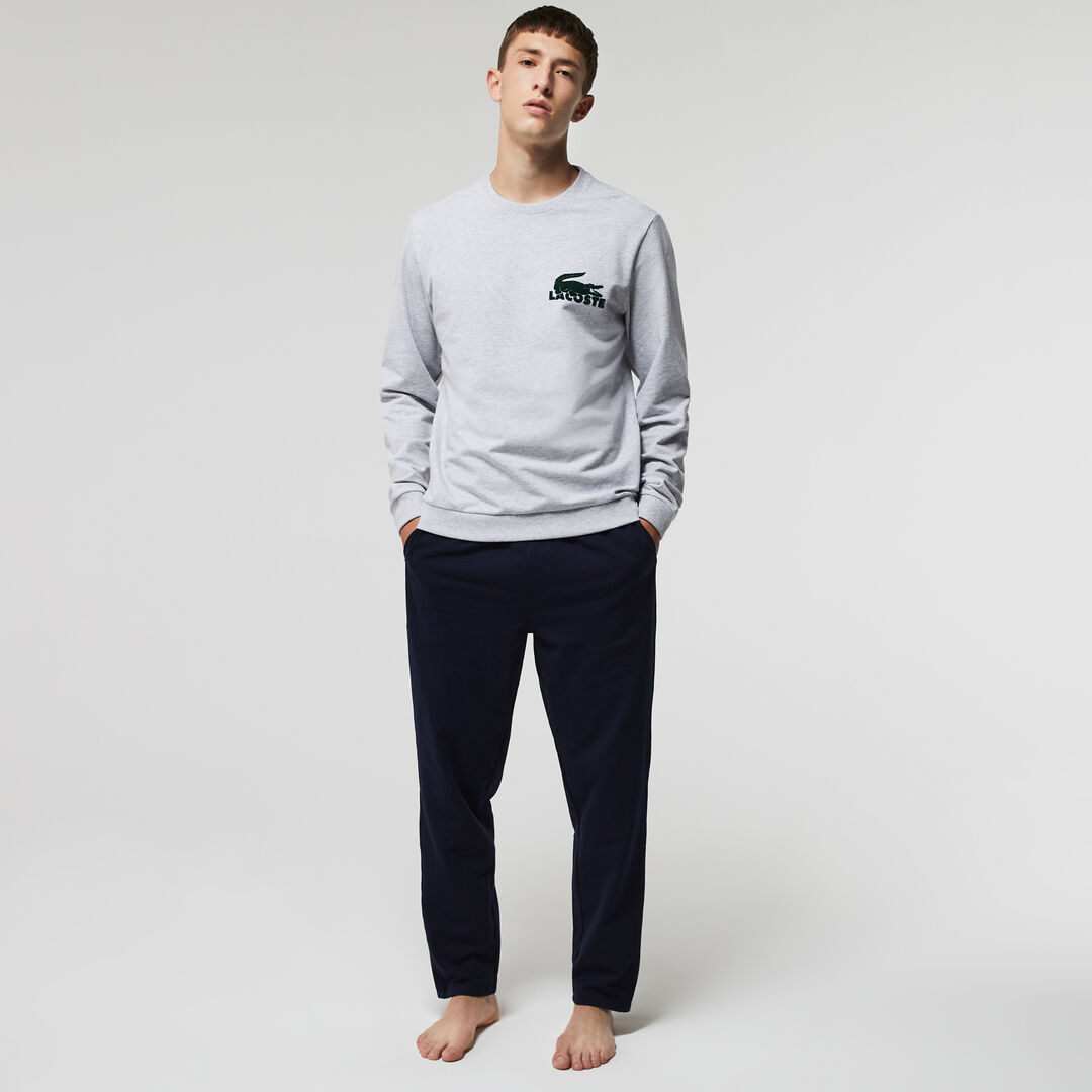 Мужская толстовка Lacoste из хлопкового флиса фото 1