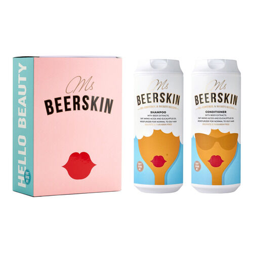 Подарочный набор для нормальных и жирных волос BEERSKIN MSB8 фото 1