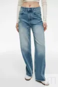Прямые удлиненные джинсы из хлопка YouStore
