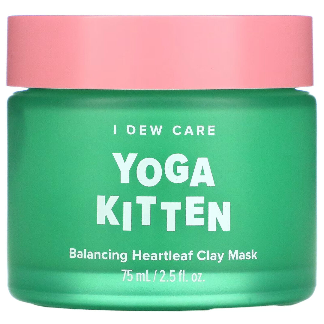 Глиняная маска I Dew Care Yoga Kitten с баданом для восстановления баланса 104624 фото 1