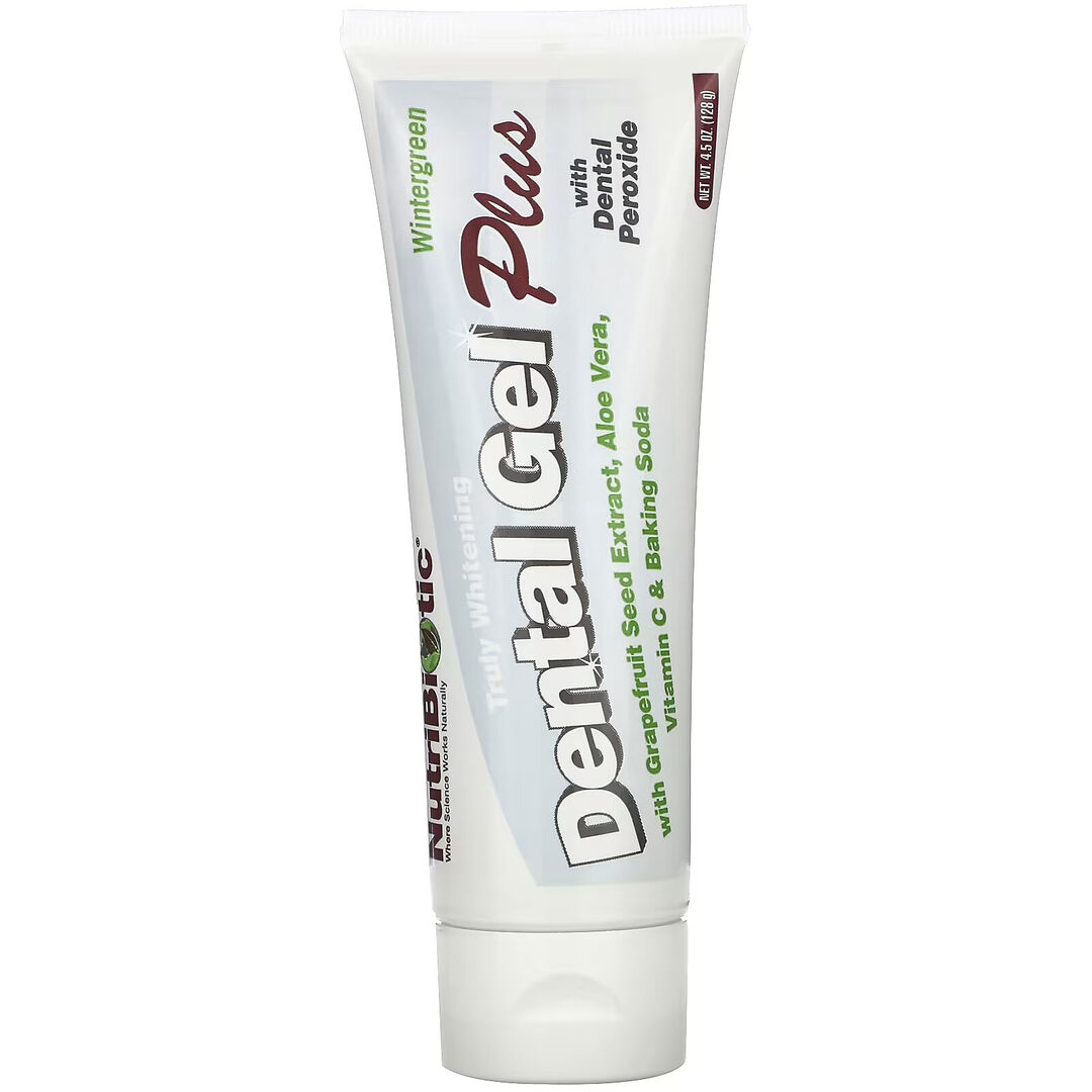 Гель для зубов с отбеливающим эффектом NutriBiotic Dental Gel Plus груша NBC-01031 фото 1