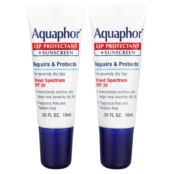 Aquaphor, Средство для защиты губ и солнцезащитное средство, SPF 30, 2 тюби
