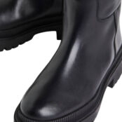 Сапоги H&M Leather Knee-High, черный