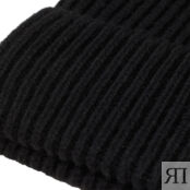 Шапка H&M Rib-knit, чёрный