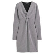 Платье H&M Sparkling Knotted, серый