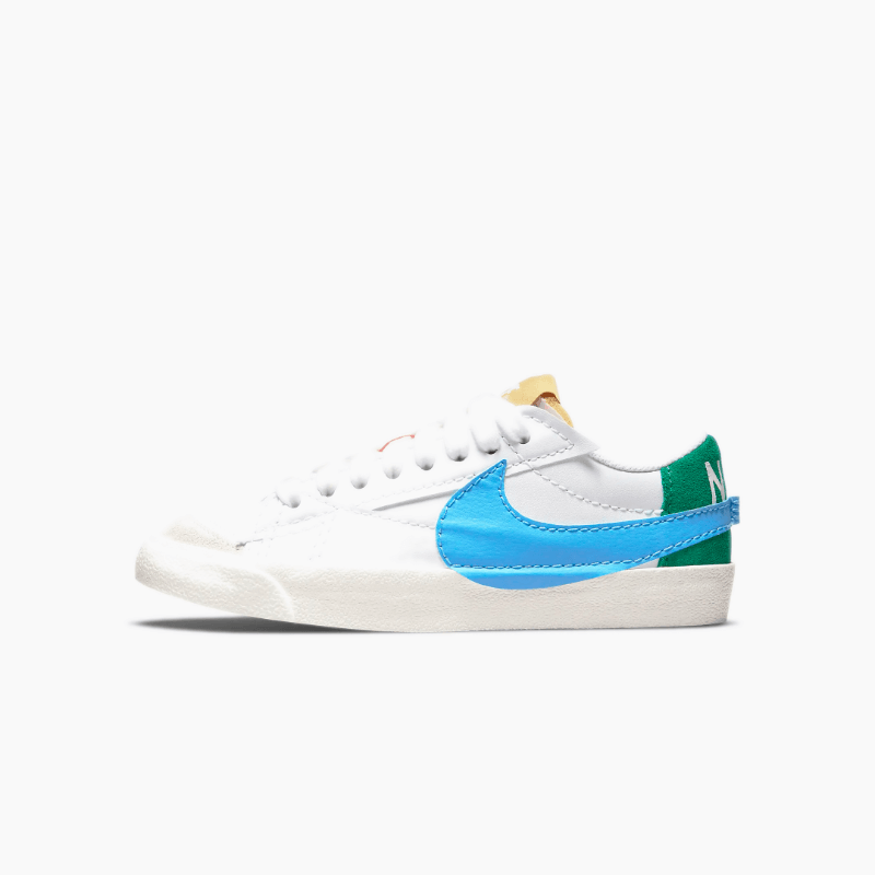 Кеды Nike Blazer Blazer Low '77 Jumbo, белый/мультиколор DQ1470-100 фото 1