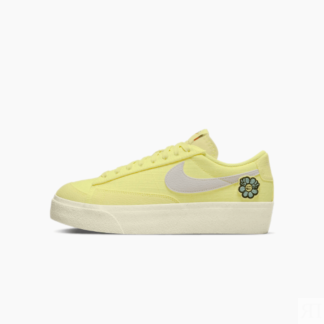 Кеды Nike Blazer Low Platform Next Nature, светло-желтый/кремовый