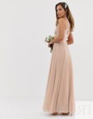 Платье макси с драпировкой на лифе и поясом на талии ASOS DESIGN Bridesmaid 113519247 фото 2