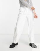 Белые брюки карго с заниженной талией Reclaimed Vintage
