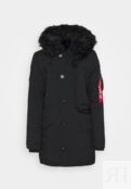 Пальто зимнее Alpha Industries с капюшоном, черный AL521P002-Q12 фото 2