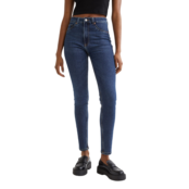 Джинсы H&M Skinny High, синий 66335 | Niebieski denim фото 5