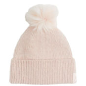 Шапка H&M Ribbed Bobble, светло-розовый 1105528001 фото 1