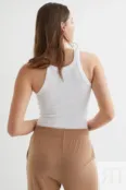 Полосатая футболка H&M, белый 0882925002 | White фото 4