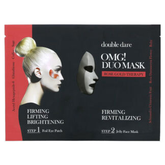 Комплекс маска и патчи Double Dare, OMG! Duo Beauty Mask, Rose Gold Therapy