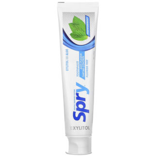 Xlear, Spry Toothpaste, защита от зубного камня, без фтора, перечная мята