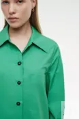 Платье-рубашка ярко-зеленое YouStore
