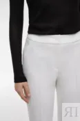 Укороченные брюки молочного оттенка YouStore
