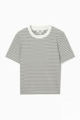 Тяжелая футболка обычного кроя, белый / черный 12161 | OFF-WHITE / BLACK фото 1