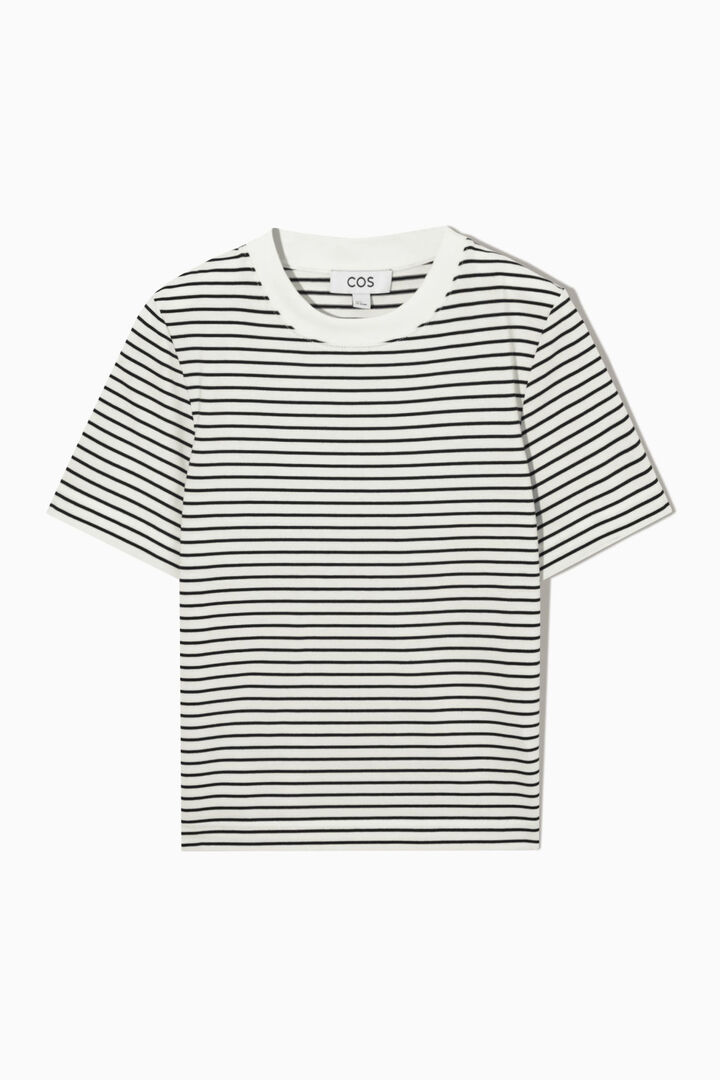 Тяжелая футболка обычного кроя, белый / черный 12161 | OFF-WHITE / BLACK фото 1