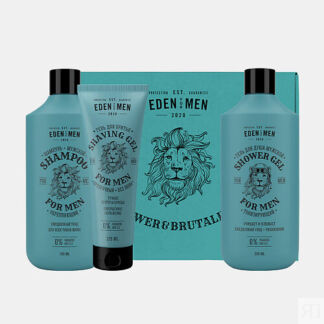 EDEN Подарочный набор For men шампунь+гель для душа+гель для бритья прозрач