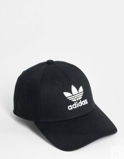 Черная бейсболка с трилистником adidas Originals