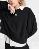 Женская толстовка Adidas Originals Essentials Oversized, черный 121258771 | BLACK фото 4