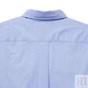 Рубашка Uniqlo Extra Fine Cotton Broadcloth Long Sleeve, голубой 455956 | blue COL64 фото 3