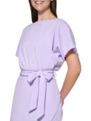 Блузонное платье с рукавами «летучая мышь» Kensie Navy