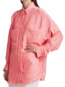 Жакет - Рубашка IRO Founda из букле с бахромой, розовый