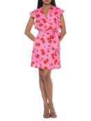 Мини-платье Alexia Admor с запахом maia, розовый 18233002 | PINK FLORAL фото 5