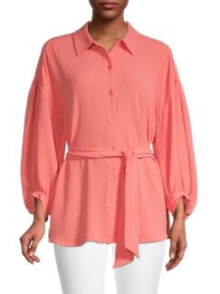 Топ Calvin Klein с пышными рукавами, rose