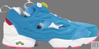 Кроссовки doraemon x atmos x instapump fury og 'furry blue' Reebok, синий