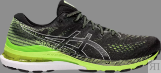 Кроссовки gel kayano 28 'black hazard green' Asics, черный