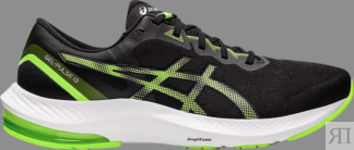 Кроссовки gel pulse 13 'black hazard green' Asics, черный