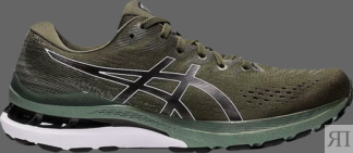 Кроссовки gel kayano 28 'olive canvas' Asics, зеленый