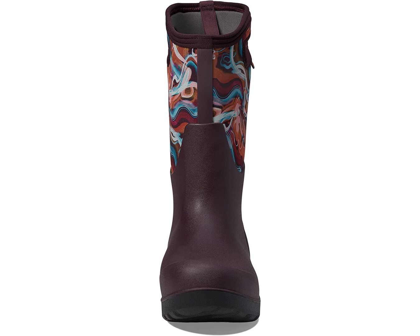 Ботинки Neo - Classic Tall Glossy Abstract Bogs, бургундия мульти 9821520 | Burgundy Multi фото 1