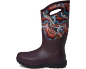 Ботинки Neo - Classic Tall Glossy Abstract Bogs, бургундия мульти 9821520 | Burgundy Multi фото 5