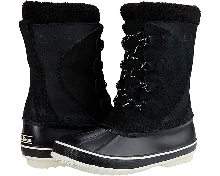 Ботинки Snow Boot Lace-Up L.L.Bean, черный 9595421 | Black/Sailcloth фото 1